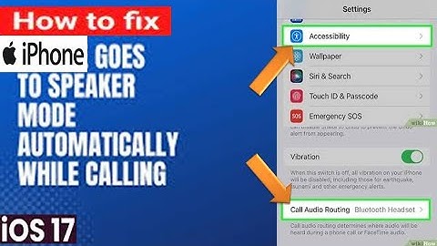 How to fix if iPhone automatically goes to speaker mode while calling someone