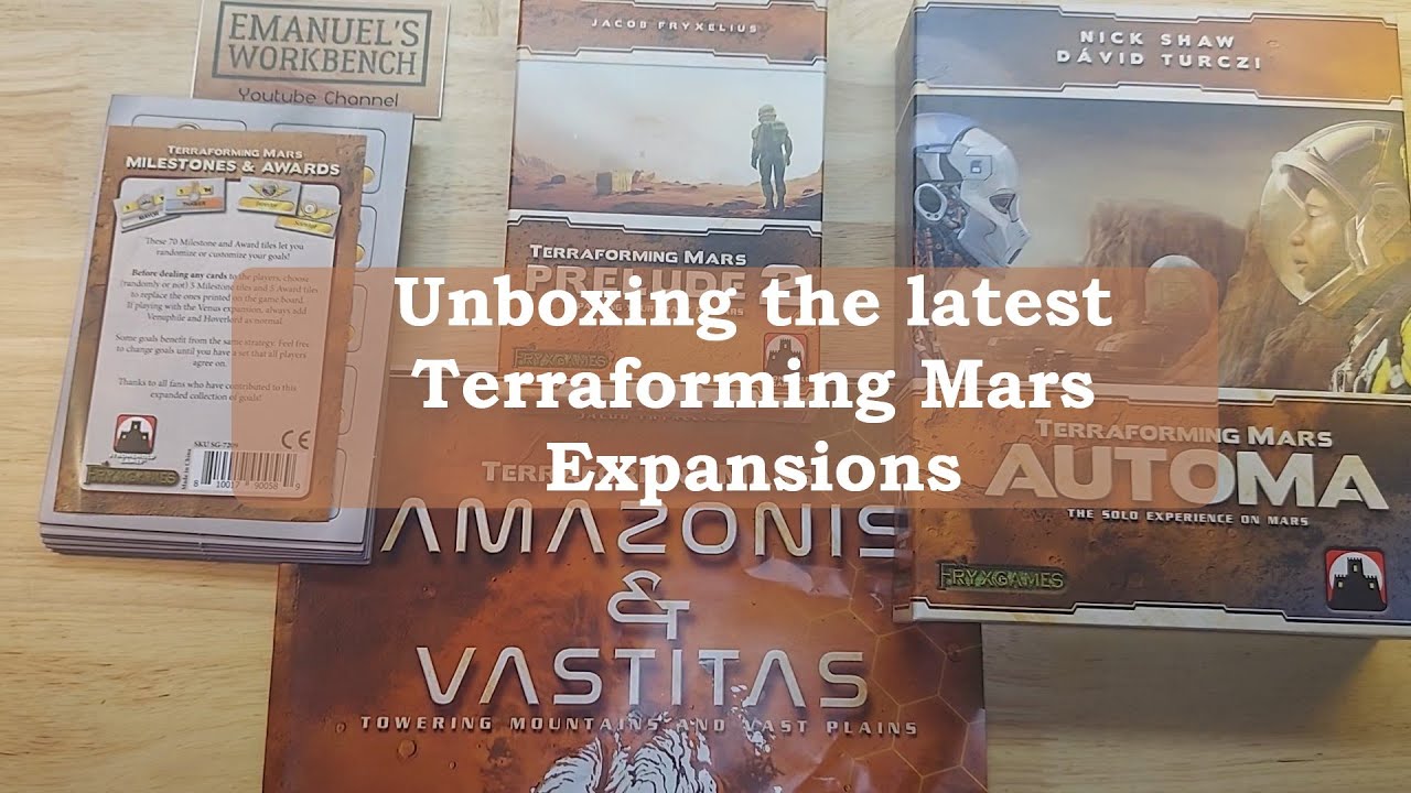 Latest Terraforming Mars Expansions Unboxing