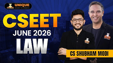 CSEET JUNE 2026 | BUSINESS LAWS & MANAGEMENT LECTURE 1 | CS SHUBHAM MODI