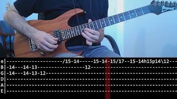 Metallica - Nothing Else Matters solo (slow + Play along Tab)
