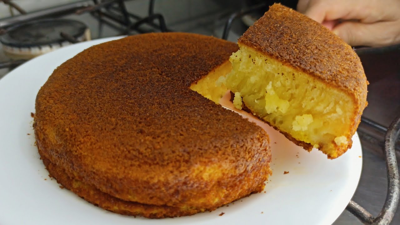 PÃO DE LARANJA DE FRIGIDEIRA PRONTO EM 10 MINUTOS-SEM TRIGO-COM SÓ 1 OVO PARA O CAFÉ DA MANHÃ