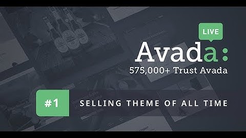 Avada theme customize for creating a business website