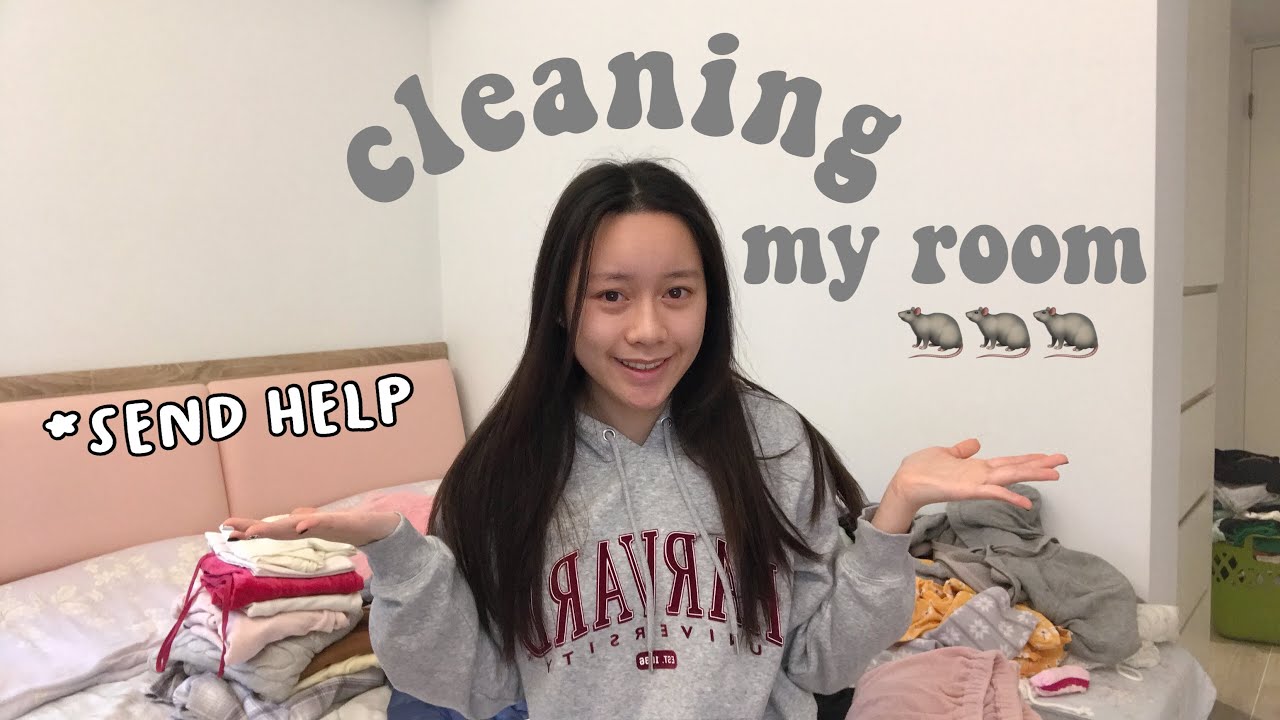 deep cleaning my room for the first time in the year - YouTube