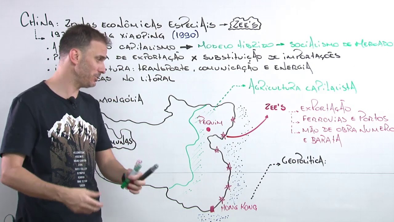 Geografia - China - Zonas Econômicas Especiais - Zee's - Prof. Bruno