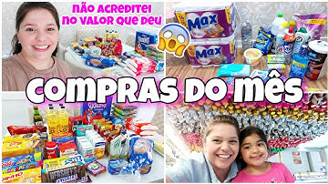 COMPRAS DO MÊS DE MARÇO NO ASSAÍ ATACADISTA | MOSTREI VALORES | QUANTO GASTAMOS?