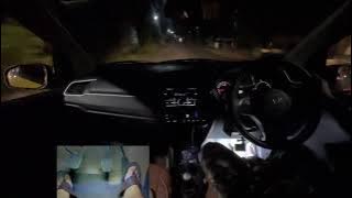 POV Driving Indonesia Malam Hari Pakai Brio Satya