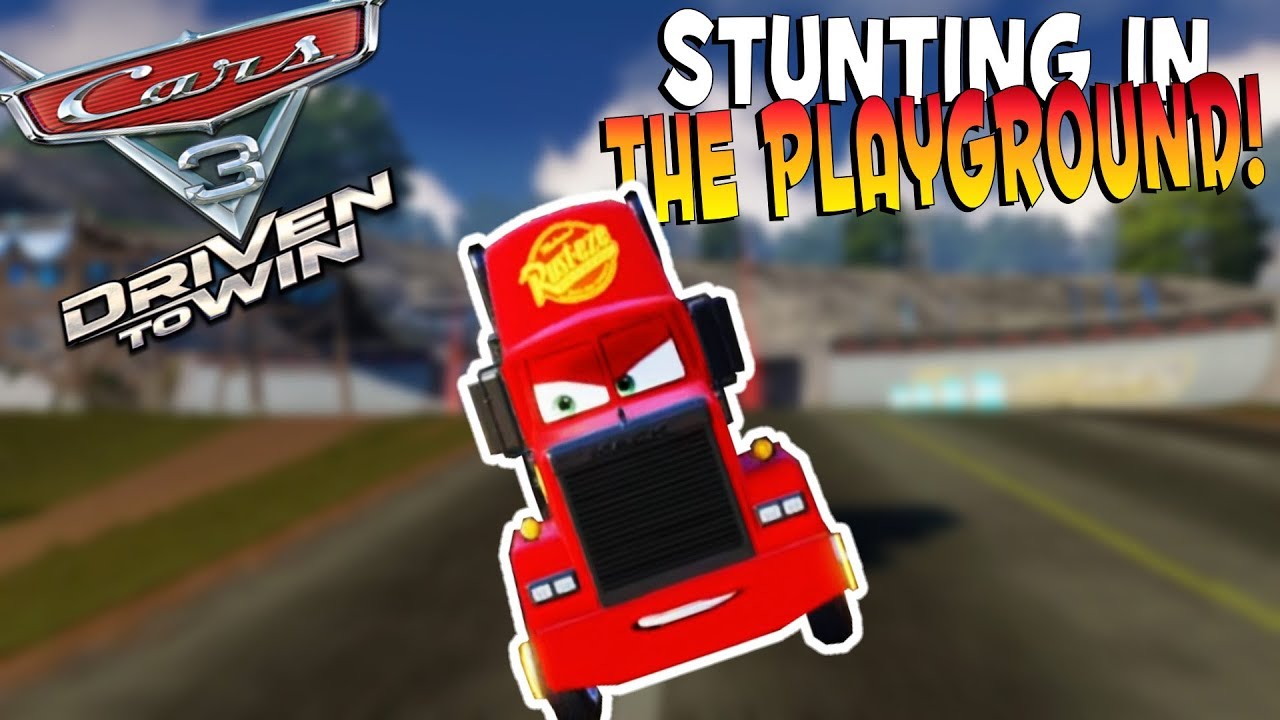Cars 3 Game STUNTING AT THE PLAYGROUND! Cars 3 Driven to Win