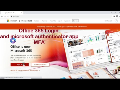 office 365 login and Microsoft app Authenticator