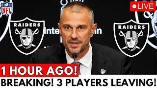 NFL BOMBSHELL! 3 RAIDERS PLAYERS SAYING GOODBYE! MY GOODNESS! SEE WHO THEY ARE! RAIDERS NEWS