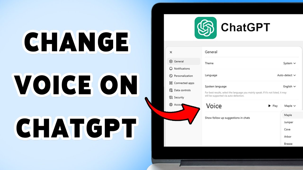 How To Change Voice On ChatGPT | ChatGPT Voice Mode Setup 2025 - YouTube
