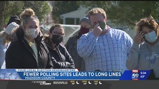 Fewer precincts lead to long lines in Madison Co.