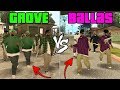 GTA San Andreas - Grove Street vs Ballas Gang & Killing CJ, Sweet and Ryder! (Gang War Mission)