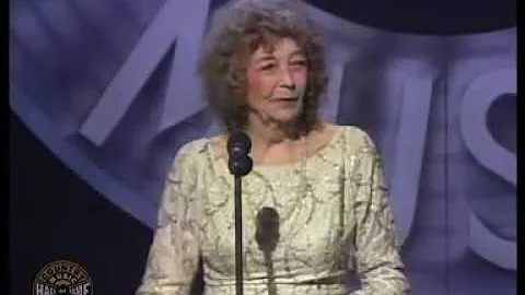 Cindy Walker's induction into the Country Music Ha...