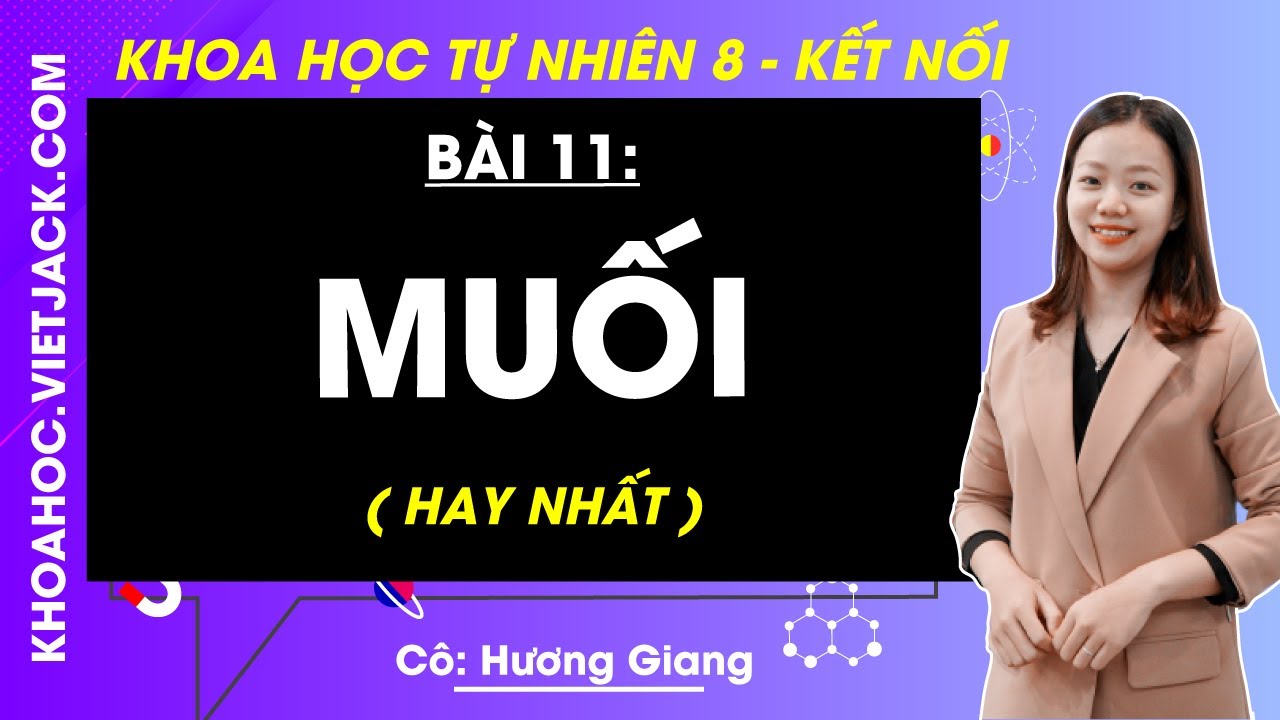 Khoa học tự nhiên 8 Bài 11: Muối - Kết nối tri thức (HAY NHẤT)