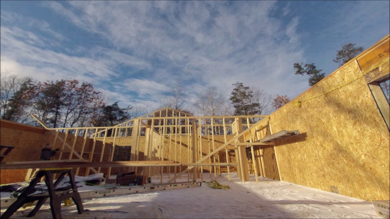 Setting rafters - YouTube