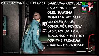Samsung Odyssey G8 G80SH Gaming Monitor Consumer Review | 27 4K 240Hz QD OLED HDR True Black 400