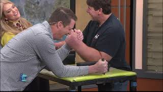 Pro arm wrestler gets put to the test