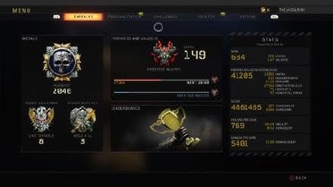 BO4| Master Prestige Level 150 Combat Record 3kd!