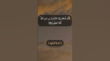 سورة الأنبياء الآية ٦٦ الى ٧٠ بصوت الشيخ محمد صديق المنشاوي
