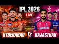 Live: Rajastan vs Hydarabad 36 Match IPL Score |Live Cricket Match Today |  RR vs SRH 1st Innings
