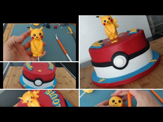 Gâteau au chocolat Pokémon Pikachu, gâteau Pikachu en pâte à sucre - Super  Gâteaux