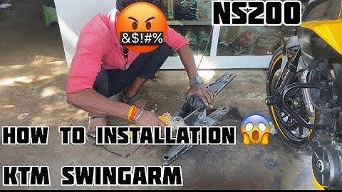 HOW TO INSTALLATION KTM SWINGARM IN PULSAR NS200 😱