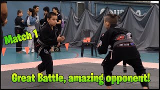 Kids BJJ - ABJJC Junior Gi Competition - May 2021 - Grey Belt Division - Match 1