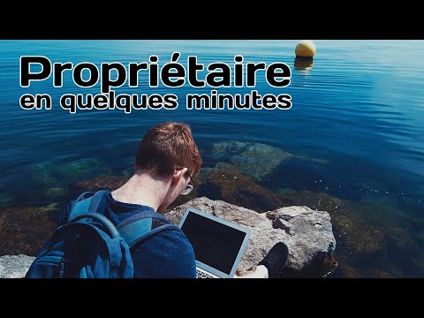 Il devient propriétaire immobilier en quelques minutes avec un laptop au bord du lac
