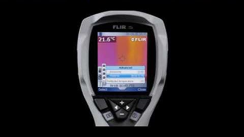 Thermal Imaging Camera - FLIR i5 Movie - Menu System
