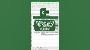 COMO CENTRAR CELDAS SIN COMBINAR  EN EXCEL #Excel #Exceltips #Exceltutorial #Shorts #Youtubeshorts