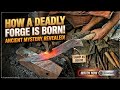 Forging a Deadly Blade: Traditional Blacksmithing Art Restored #knife #shorts #viral #foryou