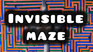 3D Printed Invisible Maze Puzzle