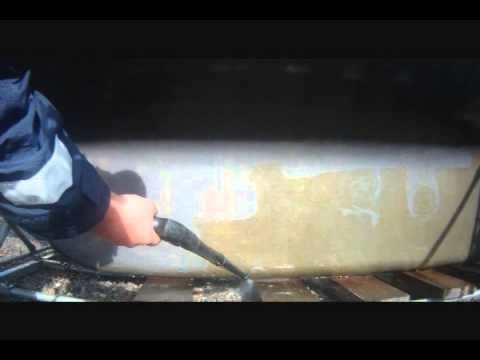 avspolning av segelbåten