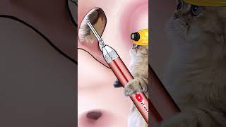 Asmr The Cat Cleans Coolly Earwax Removal Ear Cleaning Animationasmr 귀지제거 귀청소 애니메이션 Asmr