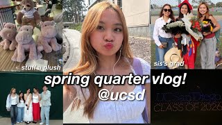 SPRING QUARTER VLOG@UCSD VLOG!~ good eats, sun god & school events || czean mikhaela