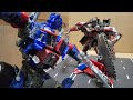 Transformers DOTM | Optimus vs Sentinel Stop Motion