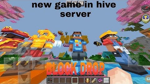 new hive game added Block drop (HIVE minigames server)