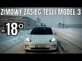 ZASIĘG TESLI przy -18°❄️ Ile przejechaliśmy?🤔