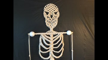 HOW TO CREATE - MACRAME SKELETON FOR HALLOWEEN