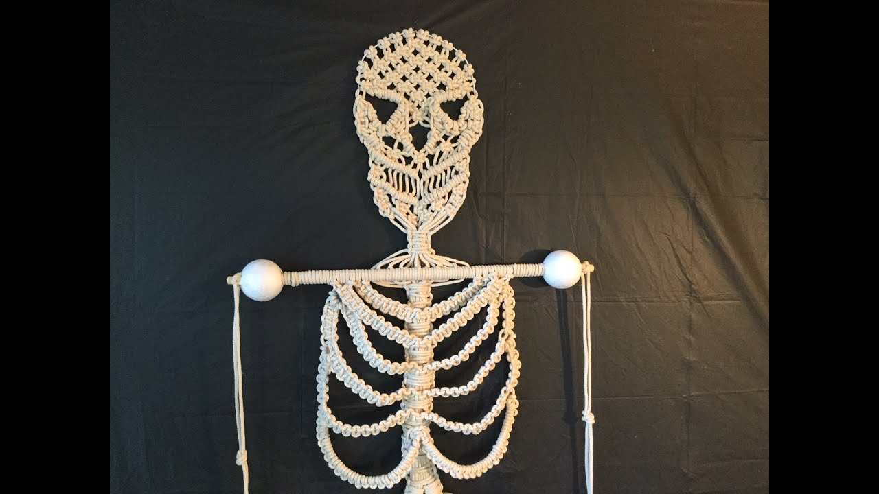 HOW TO CREATE MACRAME SKELETON FOR HALLOWEEN YouTube HOW TO CREATE MACRAME SKELETON FOR HALLOWEEN YouTube