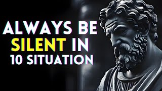 Always Be Silent In 10 Situation|Marcus Aurelius Stoicism