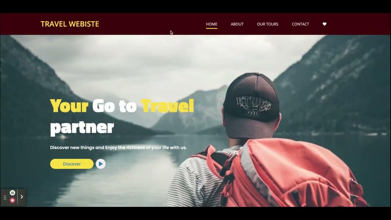 Travel Website HTML CSS Project - YouTube