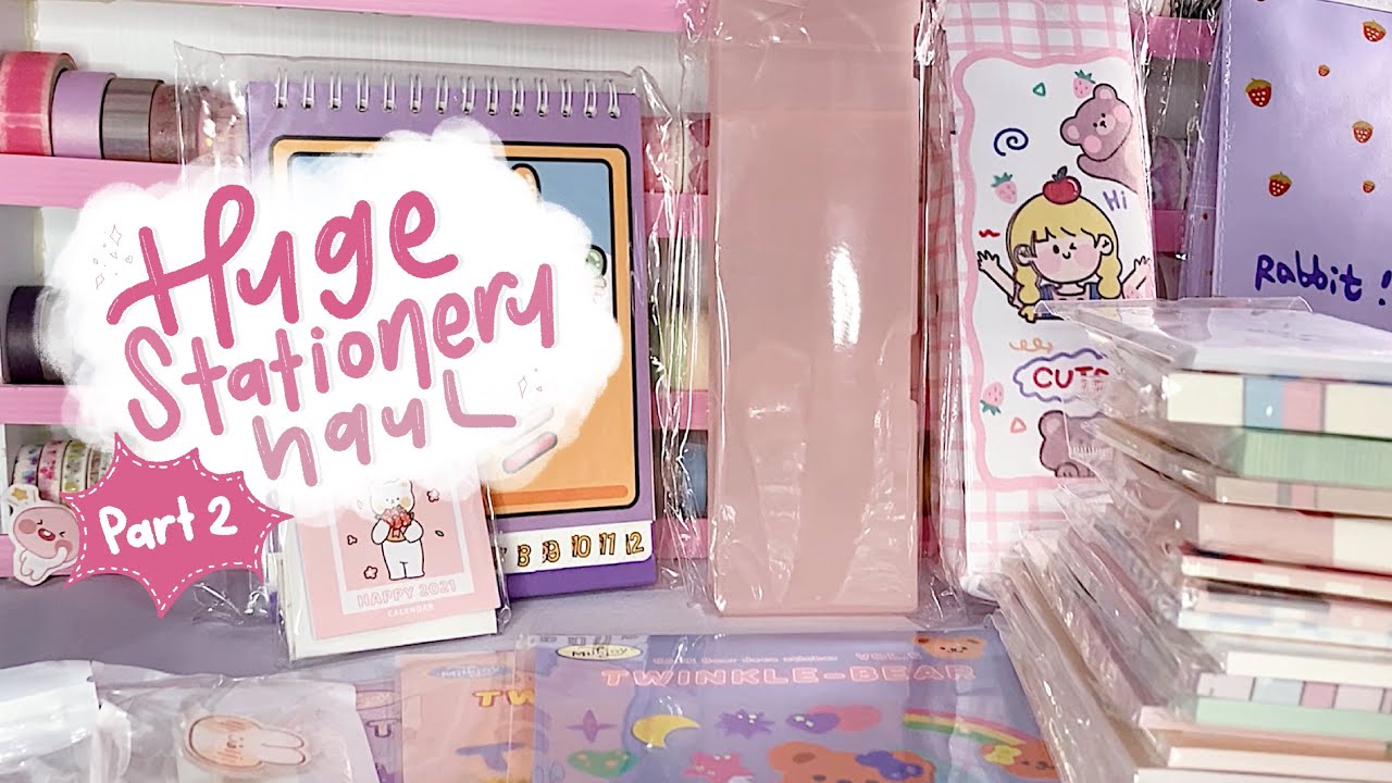 •. Huge Stationery Haul #12 Part 2 (Sticker, Memo pads, Kotak Pensil Murah!) .• Indonesia