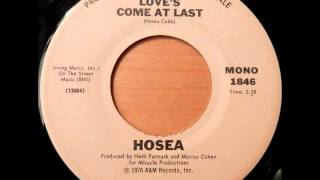 Hosea - Love&#39;s Come At Last