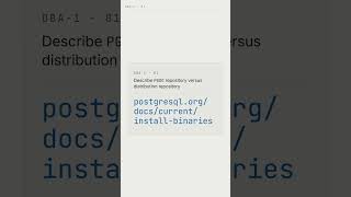 DBA-1: 01 Describe PGDG repository versus distribution repository