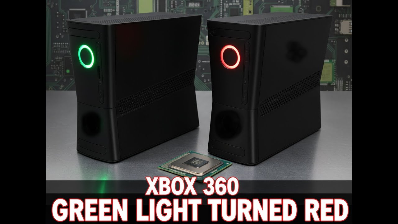 اكسبوكس 360 ضوء الزر من الاخضر الى الاحمر - Xbox 360 Green light turned red