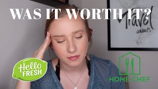 HELLO FRESH vs. HOME CHEF | Which is better? (Family of Two)