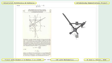 1130 – ARTOBOLEVSKY LINK-GEAR MECHANISM FOR TRACING CISSOIDS OF DIOCLES – CDF - Mathematica