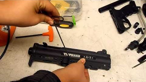 tippmann A5 paintball marker dissasembly and re-asembly