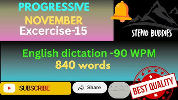 90 WPM SHORTHAND PRACTICE | EX. 15 | NOV 2025 | SPEED BOOST FOR STENO ASPIRANTS|| STENOBUDDIES